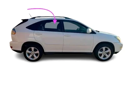 Se adapta a: Lexus RX 330.350.400 2004-2009 4 puertas pasajero puerta trasera derecha ventana vidrio Foto 1 de 4