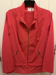 Zenergy by Chicos Damen Übergangsjacke Reißverschluss Farbe Melone Größe 1 - Bild 1 von 8