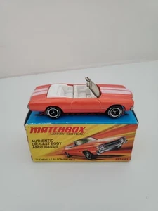 Matchbox Lesney Edition '71 Chevelle SS Convertible Orange with Storage Box - Picture 1 of 3