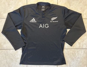 Adidas New Zealand All Blacks Home Rugby Jersey Shirt 2015 2016 Long Sleeve Sz L - Picture 1 of 8
