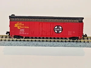 Spur N BACHMANN SANTA FE ATSF 49625 50' BOXCAR SUPER SHOCK CONTROL RAPIDO COUPL - Bild 1 von 13