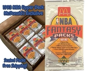 1993 McDonald’s NBA Fantasy Pack Upper Deck Cards Sealed Jordan Chase -Free Ship - Picture 1 of 13