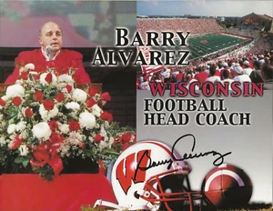 Barry Alvarez REAL hand SIGNED Photo COA Autographed NCAA Football Wisconsin - Picture 1 of 3