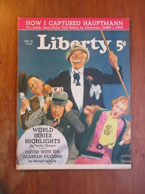 LIBERTY MAGAZINE ORIGINAL SEPT 12 1935 ISSUE GEORGE LARKIN COVER EX - Image 1 of 4
