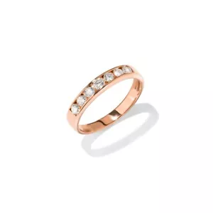 Natürlicher Diamant 0,70ct Halb Eternity Ring in 18k Rotgold. 05-01-0015 - Bild 1 von 3