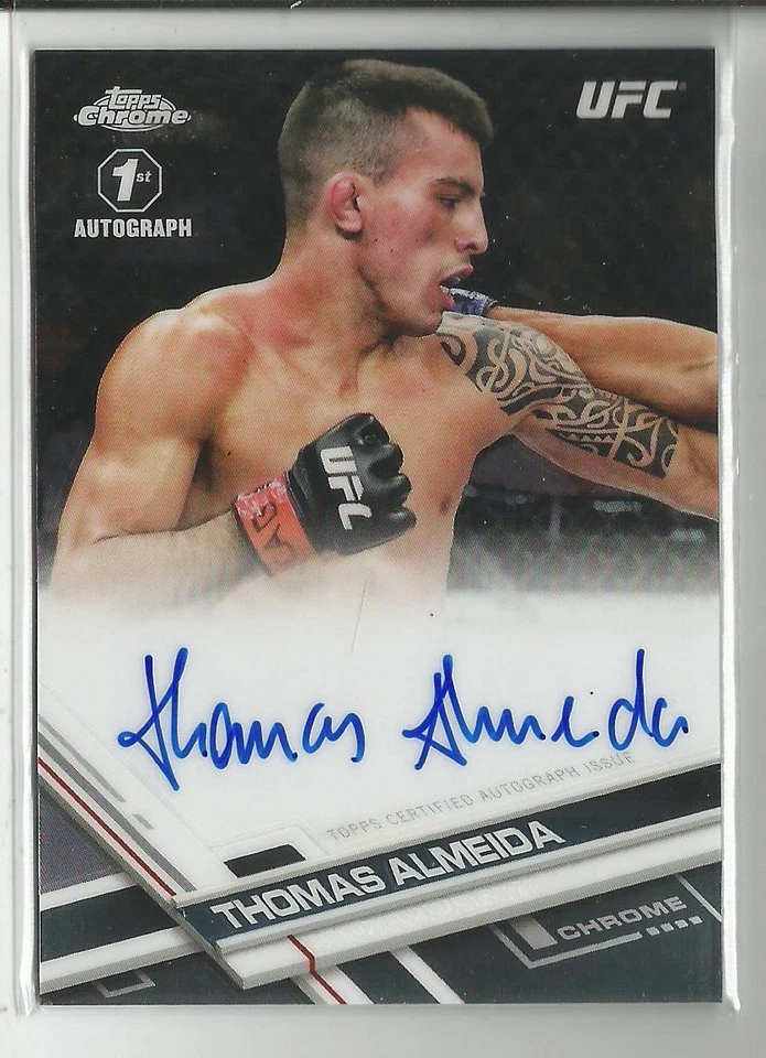 2017 Topps UFC Chrome Thomas Almeida 1st Autograph Card #FA-TA - Image 1 of 1