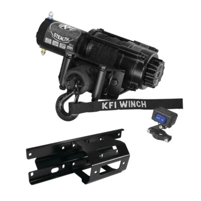 2500 lb KFI Assualt Winch Combo Kit (M8) For 2008 Polaris Sportsman 700 X2 — 第 1/4 张图片