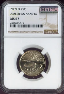 2009-D American Samoa Quarter NGC MS67 Business Strike SALE - Picture 1 of 2