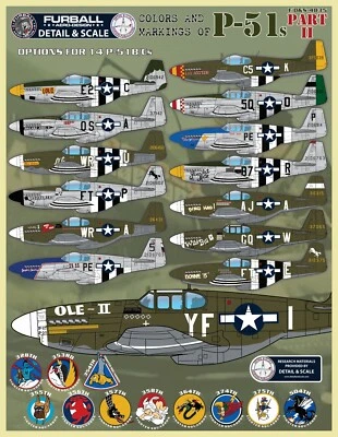 1/48 Furball Colors and Markings of P-51 Part II - Image 1 of 4