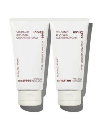 Лот из 2 INNISFREE вулканической пены для очистки пор BHA 5,29 унц KBeauty - Изображение 1 из 4