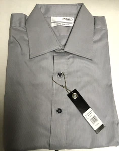 Vintage Emanuel Ungaro 100% Cotton Dress Shirt Thin stripes  17 34/35 New - Picture 1 of 2