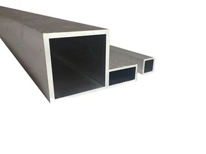 Tubo cuadrado de aluminio Tubo cuadrado de aluminio Perfil hueco Perfil de aluminio 2 m - Imagen 1 de 8