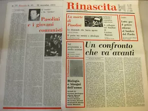 Tod von Pasolini. Wöchentliche Wiedergeburt. Nr. 44/45 November 1975 - Bild 1 von 7