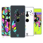 HEAD CASE DESIGNS NEON FEATHERS SOFT GEL CASE FOR SONY PHONES 1