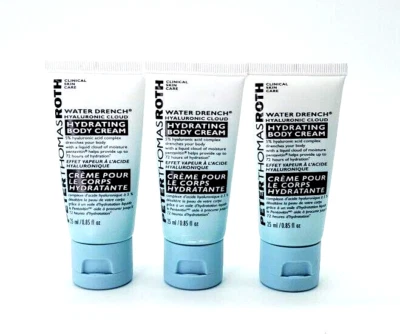 3x Crema Corporal Hidratante Nube Hialurónica Peter Thomas Roth Agua VIAJE  Foto 1 de 2