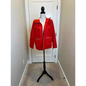 Bernardo Women's Red Hooded Jacket Coat Size Small NWT - Picture 1 of 10
