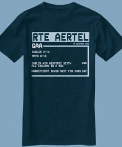 Dublin Aertel 2020 All Ireland (Navy To 5XL) Six In A Row Hill 16 Up The Dubs - Imagen 1 de 2