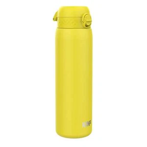 ION8 Leak Proof 1 Litre Thermal Water Bottle, Insulated Steel, Yellow, 1L - Picture 1 of 7