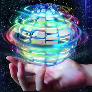 2025 Flying Orb Ball Toy, Galaxy Boomerang Hover Ball Led Lights Mini Drone Glob - Picture 1 of 12