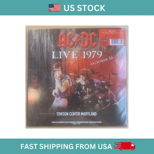 AC/DC – Live 1979 At Towson Center 12" LP Red Marble Colored Vinyl Record - Picture 1 of 4