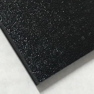Hoja de plástico negra ABS 1/4"" x 12"" x 24"" texturizada 1 lado formación al vacío - Imagen 1 de 4