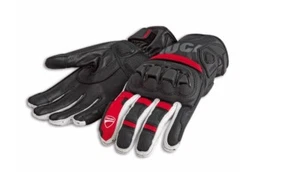 ORIGINAL DUCATI SPORT C4 HANDSCHUH SCHWARZ/ROT/WEISS - Bild 1 von 2