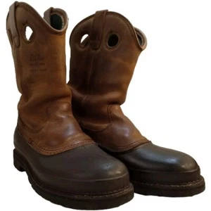 Mud Dog 9.5M Mens G5514 Brown Toe Cap Pull On Comfort Core Georgia Work Boots - Picture 1 of 15