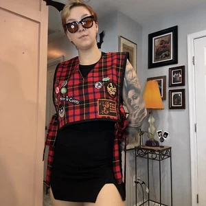 Handmade Reversible Punk Vest Top - Picture 1 of 7