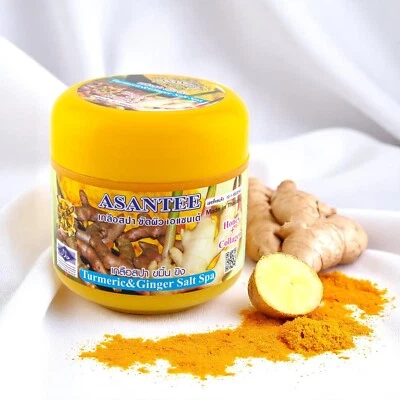 Exfoliante corporal spa con sal de miel con cúrcuma y jengibre ASANTEE 700 ml Foto 1 de 4