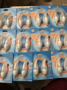 12X2Pack Led Light Bulb DAY LIGHT 40W/4W LED CAC Clear Candelabra Base Dimmable - Picture 1 of 12