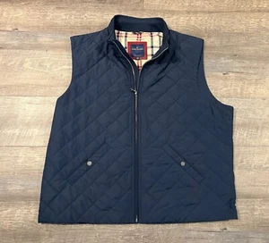 Brooks Brothers Vest Mens Size 2XL Quilted Full Zip Navy - NWOT - Picture 1 of 10