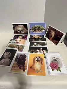 Cute Dogs/puppies Blank Greeting/note Cards With Envelopes 14 Different Cards A8 - Picture 1 of 18