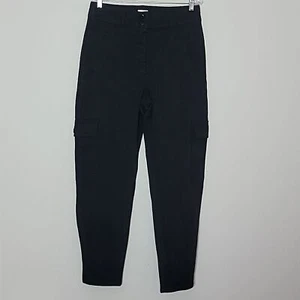 Aritzia Wilfred Free Pantalone Cargo Moderno Nero Donna Tg 12 - Foto 1 di 10