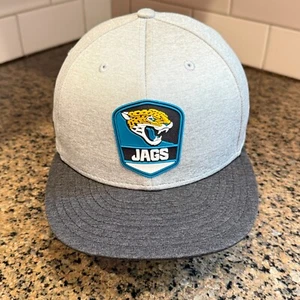 Jacksonville Jaguars New Era 59FIFTY Hat Cap 7 3/8 Gray Black NFL Football - Picture 1 of 8