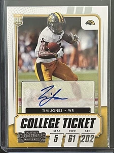 2021 Panini Contenders Draft Picks College Ticket Tim Jones #144 Auto  - Picture 1 of 4