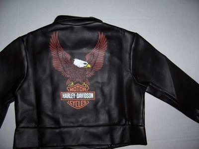 Disfraz Harley Davidson para niño chaqueta motera negra disfraz pequeño 4-6 (3-4 años) Foto 1 de 3