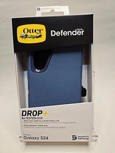 Authentic OtterBox Defender Series Case For Samsung Galaxy S24 (Blue) - Picture 1 of 24