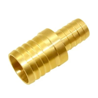 JOYWAYUS Hose Barb Reducer 5/8" to 1" Brass Splicer Fitting for Air/Water/Fuel