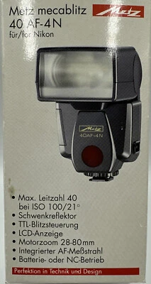 NIKON DEDICATED METZ 40AF-4N CAMERA FLASH UNIT - Image 1 of 4