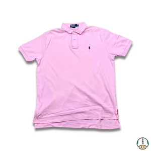 Camisa Polo Ralph Lauren De Colección Años 90 Para Hombres Grande Rosa Poni Algodón Informal Preppy - Imagen 1 de 7