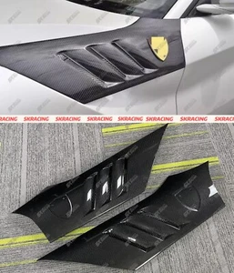 Kit de carrocería de ventilación de admisión de aire guardabarros laterales fibra de carbono real para Ferrari F12 2 piezas - Imagen 1 de 23