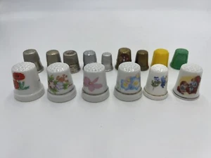 Thimbles Grandma Core Kitsch Cottage Mom Gift Sewing Collectible Lot Vtg - Picture 1 of 5