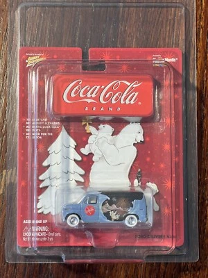 JOHNNY  LIGHTNING White Lightning Coca-cola FORD DELIVERY VAN In Protector - Image 1 of 2