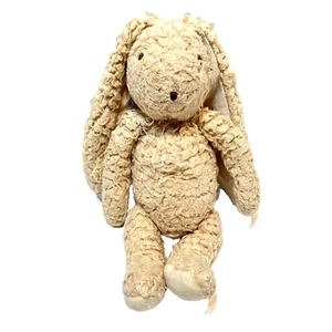 Bunnies by the Bay Hairy Bunny Rabbit Fuzzy Long Ears Beige Plush Stuffed 11" - Picture 1 of 6