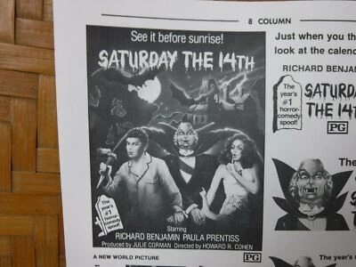 第14届星期六电影迷你广告表复古广告海报电影剪贴画 — 第 1/4 张图片