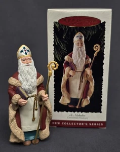 Vintage Hallmark Keepsake Ornament 1995 St Nicholas - "Christmas Visitors" - Picture 1 of 2