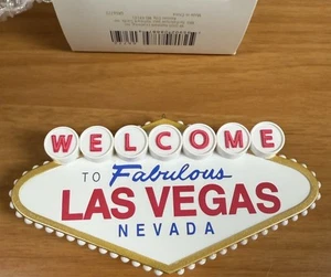 Hallmark Keepsake Ornament Viva Las Vegas Sign 2009 Magic Gambling Sound - Imagen 1 de 4