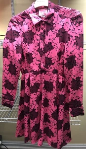 Kate Spade New York abito a pois a bolle in marmellata di rabarbaro donna taglia 4 - Foto 1 di 9