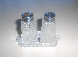 Salt and Pepper Shakers cut glass Japan - Picture 1 of 6