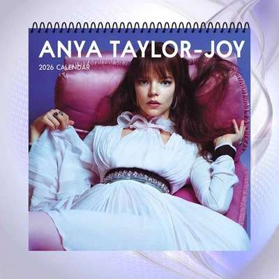 Anya Taylor-Joy 2026 Wall Calendar, Elegant Star Art Collectible Gift - Image 1 of 4